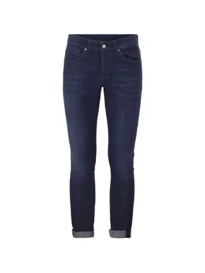 Dondup George Skinny Fit Stretch Denim Jeans In Blue