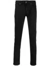 Dondup Black Ritchie Cotton Elastane Jeans In Schwarz