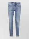 Dondup Light Wash Relaxed-fit Jeans With Rolled Cuffs