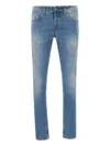 Dondup Jeans With Belt Loops In Blue