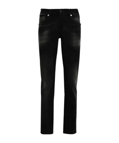 Dondup George Tapered Leg Skinny Jeans In Black