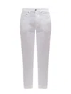 Dondup White Denim Trouser In White