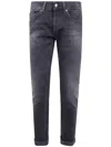 Dondup Casual Trousers Rolled Cuffs In Black