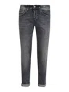 Dondup Pantalone Dian Nero Lavato In Blue