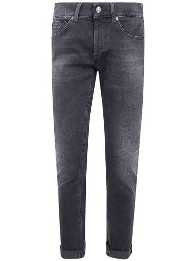 Dondup Casual Trousers Rolled Cuffs In Gray