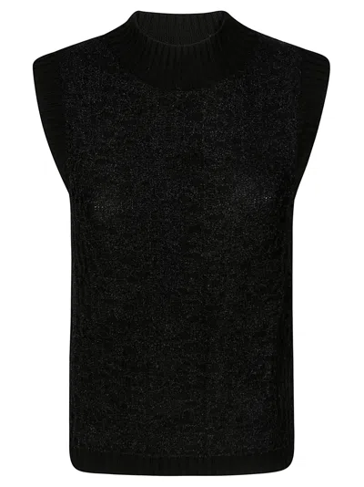 Dondup Gilet Operato In Black