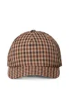 Dondup Gingham-check Baseball Cap In Multi