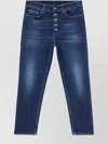 Dondup Gioiello Trousers With Back Pockets And Belt Loops In Blue