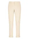 Dondup Goubert Cuffed-hem Chinos In Neutral