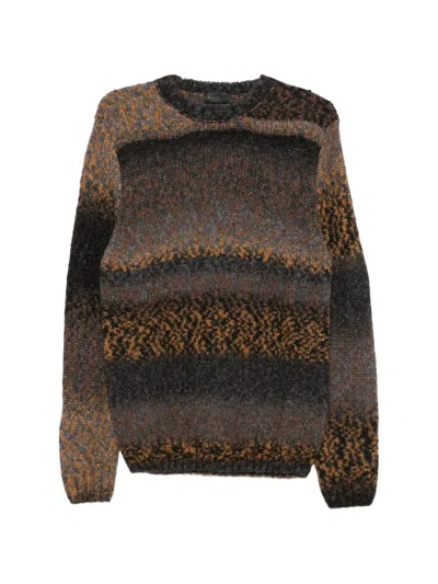 Dondup Gradient-effect Jacquard-knit Sweater In Multi