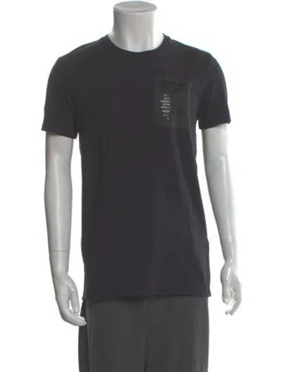 Pre-owned Dondup Graphic Print Crew Neck T-shirt In Gray