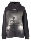 Dondup Graphic-print Long-sleeve Hoodie In Black
