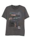 Dondup Graphic-print T-shirt In Gray