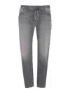 Dondup Grey Brighton Jeans With Buttons Closure In Gray