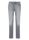 Dondup Denim Trousers With Belt Loops In Blue