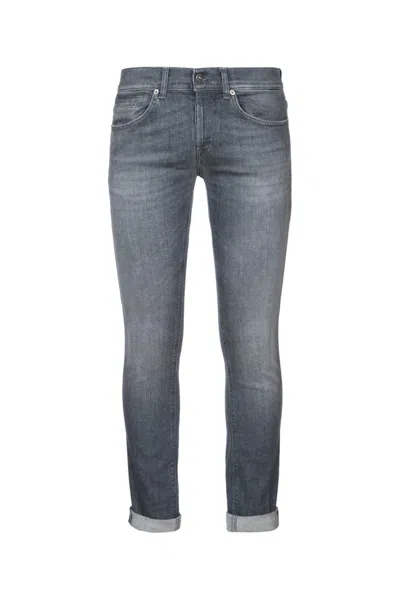 Dondup Grey Regular Slim Jeans In Gray