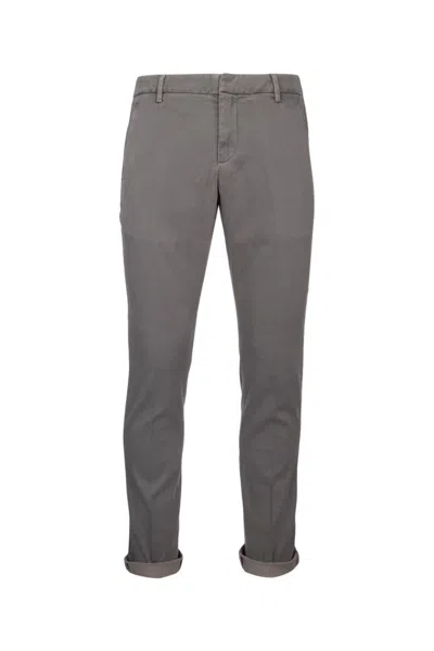 Dondup Trousers With Pockets And Belt Loops In Gray