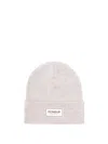 Dondup Logo-label Wool Beanie Hat In Gray