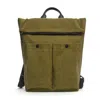Dondup Hay Textured Finish Backpack With Fold-over Flap