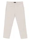 Dondup 'tania' Trousers In Beige Cotton In Grey