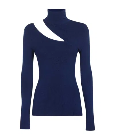 Dondup High-neck Sweater In Blue