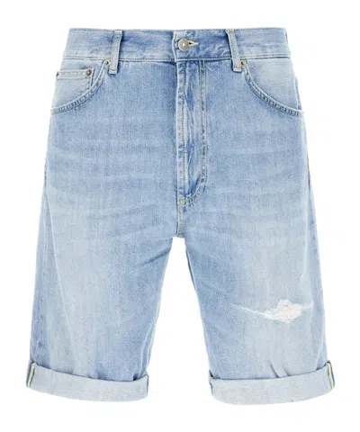 DONDUP HIGH-WAIST DENIM BERMUDA SHORTS