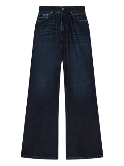 Dondup High-waisted Jeans In Blue