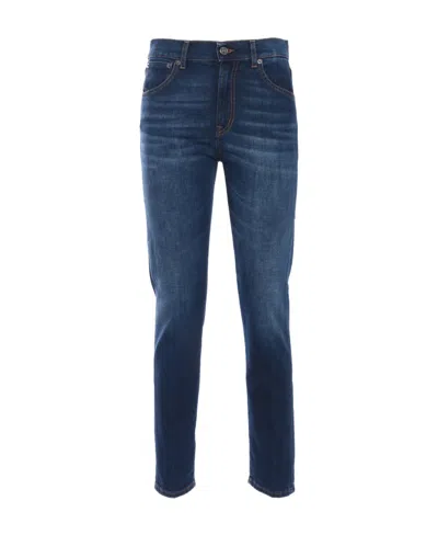 Dondup High-waisted Skinny Jeans In Blue