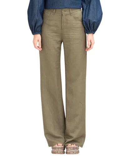 Dondup High-waisted Wide-leg Jeans In Gray