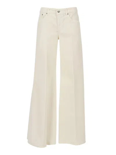 DONDUP HIGH-WAISTED WIDE-LEG MARLEN PANTS