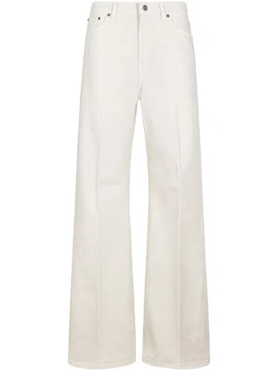 DONDUP HIGH-WAISTED WIDE-LEG TROUSERS