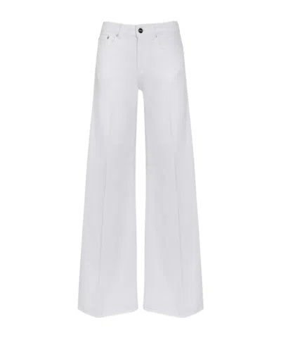 Dondup High-rise Wide-leg Jeans In White