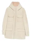 Dondup Hooded Jacket In Neutral
