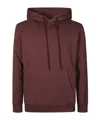 Dondup Drawstring Hoodie In Burgundy
