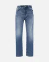 Dondup Koons Mid-rise Cropped Jeans In Blue