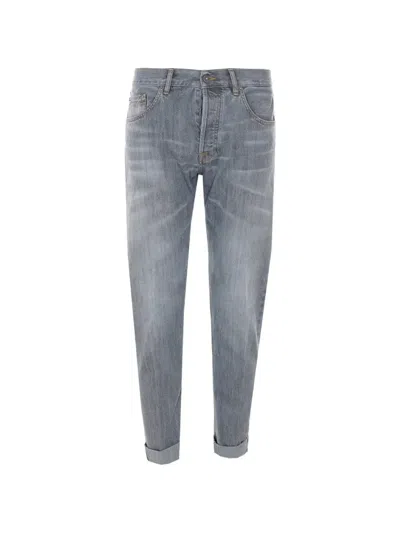 Dondup Icon Cuffed-hem Jeans In Blue