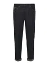 Dondup Five-pocket Jeans In Black