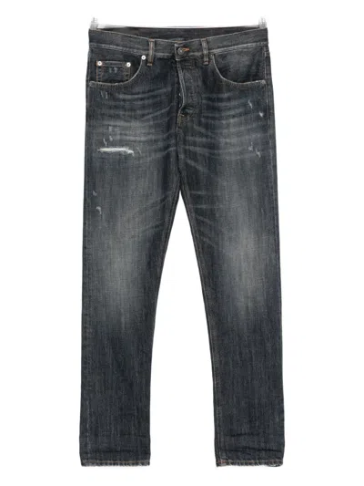 Dondup Icon Distressed Jeans In Blue