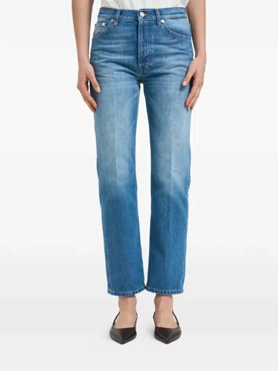 Dondup Icon Faded-effect Jeans In Blue