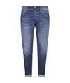 Dondup Icon Stretch Cotton Jeans In Blue