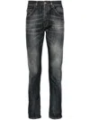 Dondup Pantalone Dian Nero Lavato In Blue