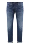 Dondup Brighton 5-pocket Straight-leg Jeans In Blue