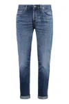 Dondup Icon Stretch Cotton Jeans In Blue