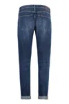 Dondup Icon Stretch Cotton Jeans In Navy