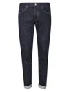 Dondup Skinny Fit Dark Wash Denim Trousers In Blue