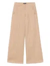 Dondup 'idra' Trousers In Beige Linen