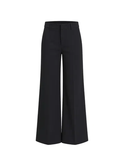 Dondup Idra Wide-leg Tailored Trousers In Black