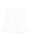 Dondup Interlock Twill Weave Shorts In Neutrals
