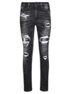 Dondup Distressed Detailing Trousers With Pockets And Loops In Black