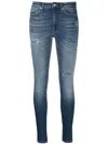 Dondup Iris High-rise Skinny Jeans In Blau